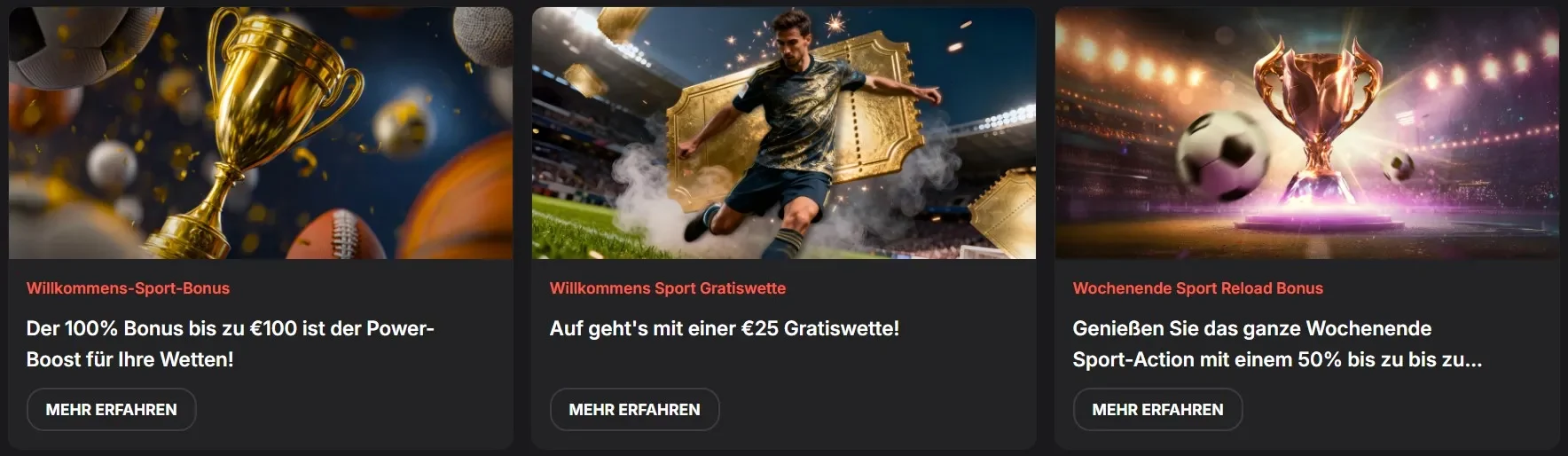 Sport-Willkommensbonus